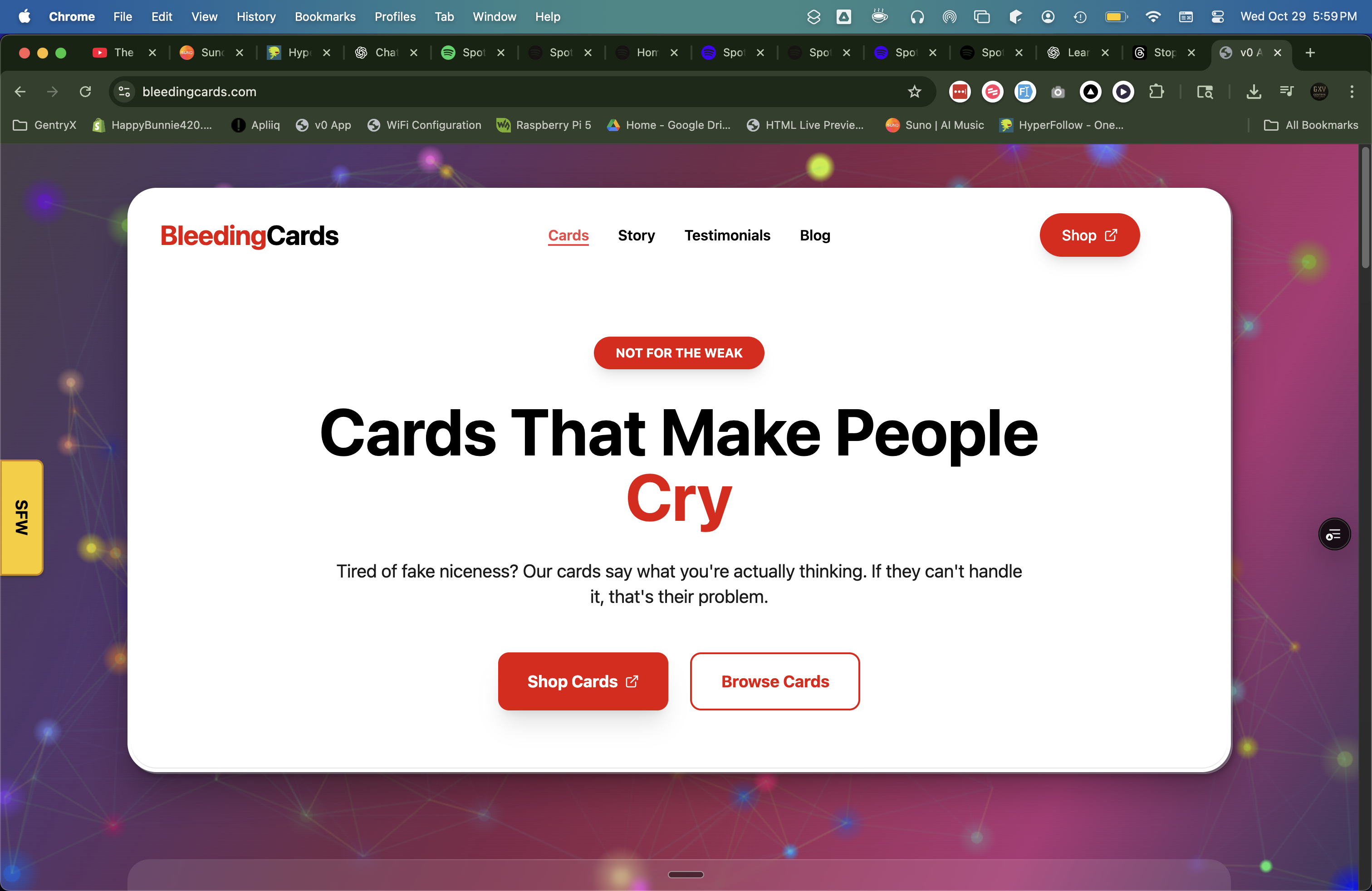 Bleeding Cards thumbnail